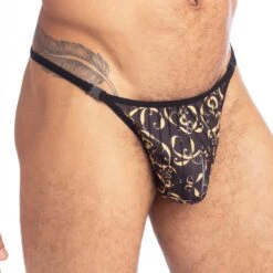 String L Homme Invisible Oppulence DOro UW21XORO -Men Attitude Boutique string hi UW21XORO noir 4