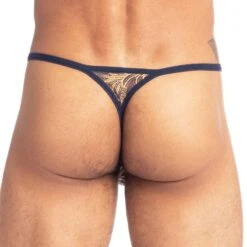 String L Homme Invisible Oppulence MY83OPP -Men Attitude Boutique string hi my83opp bleu 3