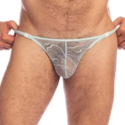 String L Homme Invisible Aqua UW08AQU Turquoise -Men Attitude Boutique string hi uw08aqu turquoise 4