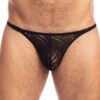 String L Homme Invisible Black Magic UW08BMA Noir -Men Attitude Boutique string lhommeinvisible uw08bma noir m