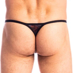 String L Homme Invisible Reverie Florale UW08REV Chocolat -Men Attitude Boutique string rev lhomme invisible uw08rev chocolat 1