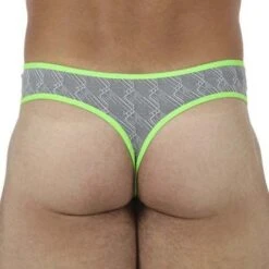 String Xtremen Jacquard 91077 -Men Attitude Boutique string xtremen 91077 gris 3