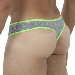 String Xtremen Jacquard 91077 -Men Attitude Boutique string xtremen 91077 gris 4