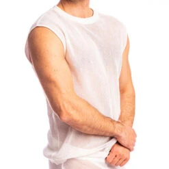 DébardeurL Homme Invisible Madrague SP09-MAD-002 Blanc -Men Attitude Boutique tanktop lhomme invisible sp09 mad 002 white 1