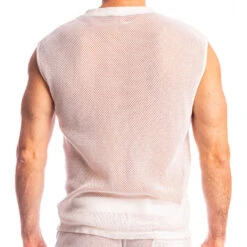 DébardeurL Homme Invisible Madrague SP09-MAD-002 Blanc -Men Attitude Boutique tanktop lhomme invisible sp09 mad 002 white 2
