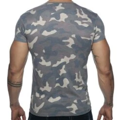 T-Shirt Addicted Washed Camo AD800 -Men Attitude Boutique tshirt addicted ad800 camouflage 3