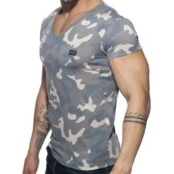 T-Shirt Addicted Washed Camo AD800 -Men Attitude Boutique tshirt addicted ad800 camouflage 4