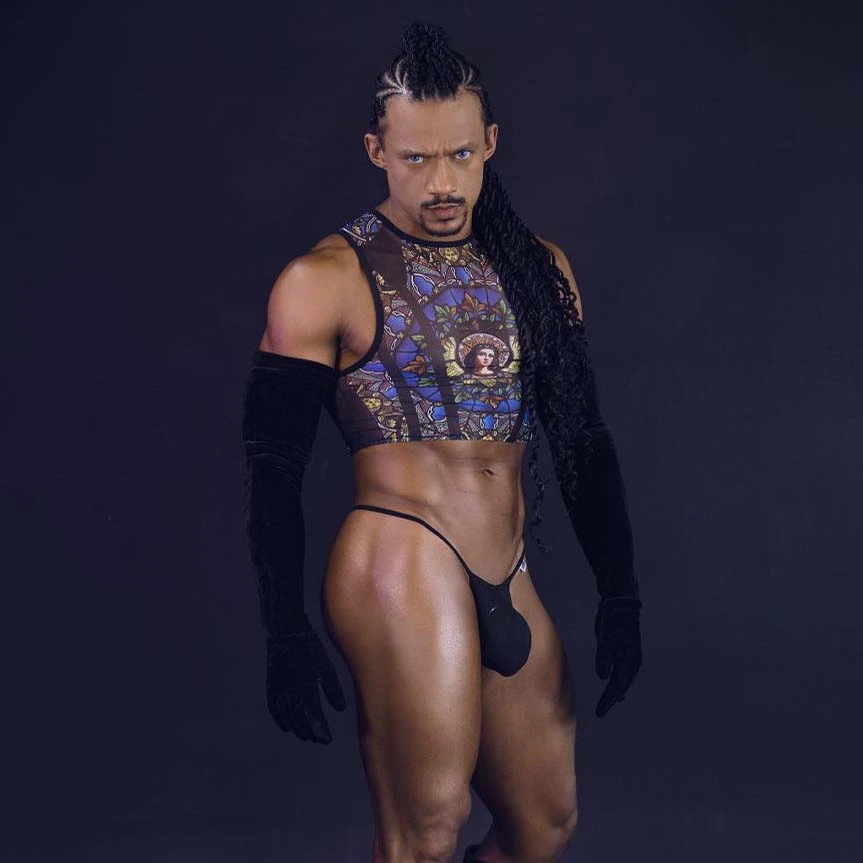 T Shirt Crop Top Candyman 99805 Noir 4 T Shirt Crop Top Candyman 99805 Noir – Image 2