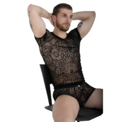 T-Shirt Eros Veneziani 7495 Noir 5 T-Shirt Eros Veneziani 7495 Noir -Men Attitude Boutique tshirt eros 7495 noir a