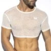T-Shirt ES Collection Plumetti Crop Top TS297 -Men Attitude Boutique tshirt es TS297 blanc m