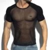T-Shirt ES Collection Ranglan Net TS310 Noir -Men Attitude Boutique tshirt esco ts310 noir m 1