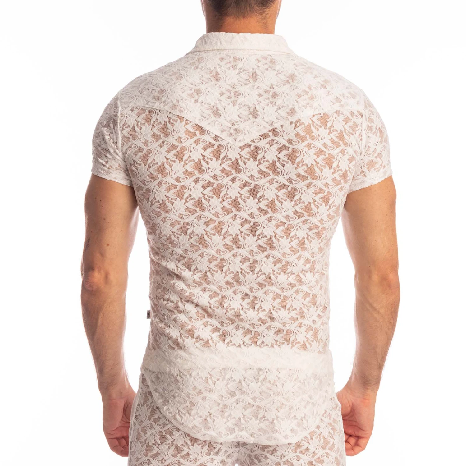Chemise L Homme Invisible White Lotus HW122ARA Blanc 5 Chemise L Homme Invisible White Lotus HW122ARA Blanc – Image 3