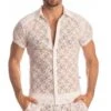 Chemise L Homme Invisible White Lotus HW122ARA Blanc -Men Attitude Boutique tshirt hi hw122ara blanc m