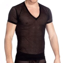 T-Shirt L Homme Invisible Damien MY61DAM 9 T-Shirt L Homme Invisible Damien MY61DAM -Men Attitude Boutique tshirt hi my61dam noir 4