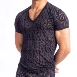 T-Shirt L Homme Invisible Devore Tattoo MY73DEV -Men Attitude Boutique tshirt hi my73dev noir 4