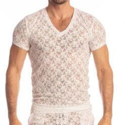 T-Shirt L Homme Invisible White Lotus MY73LOT Blanc