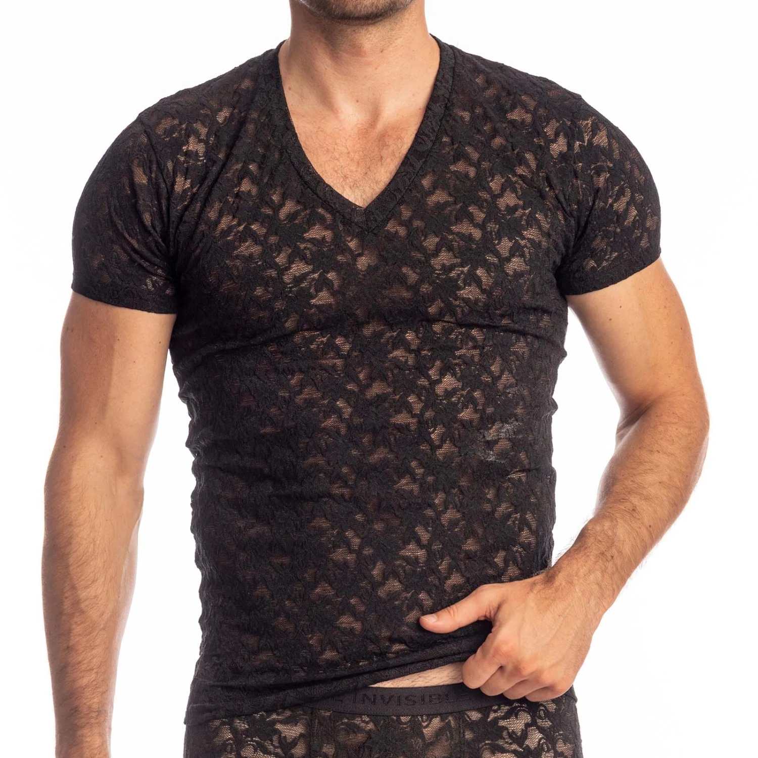 T-Shirt L Homme Invisible Black Lotus MY73LOT Noir 5 T-Shirt L Homme Invisible Black Lotus MY73LOT Noir – Image 3