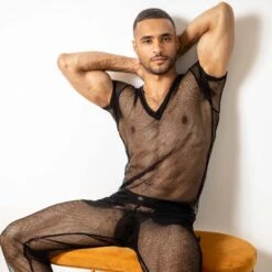 T-Shirt L Homme Invisible Voile Envoutant MY73VOI -Men Attitude Boutique tshirt hi my73voi noir a