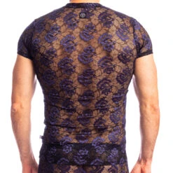 T-Shirt L Homme Invisible Iris De Nuit MY73IRI Violet -Men Attitude Boutique tshirt hommeinvisible my73iri violet 2