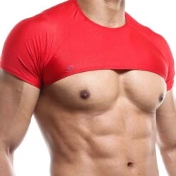 T-shirt Crop Top Joe Snyder JS32 -Men Attitude Boutique tshirt joe JS32 rouge 4