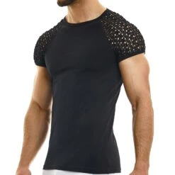 T-Shirt Modus Vivendi Hole 02341 -Men Attitude Boutique tshirt modus 02341 noir 4