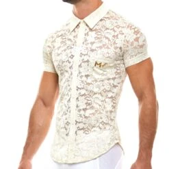 Chemise Modus Vivendi Floral Lace 04141 -Men Attitude Boutique tshirt modus 04141 blanc 4