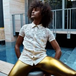 Chemise Modus Vivendi Floral Lace 04141 -Men Attitude Boutique tshirt modus 04141 blanc a