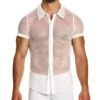Chemise Modus Vivendi Mesh Through 05441 Blanc -Men Attitude Boutique tshirt modus 05441 blanc m